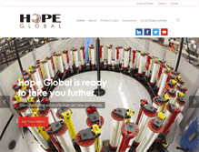 Tablet Screenshot of hopeglobal.com